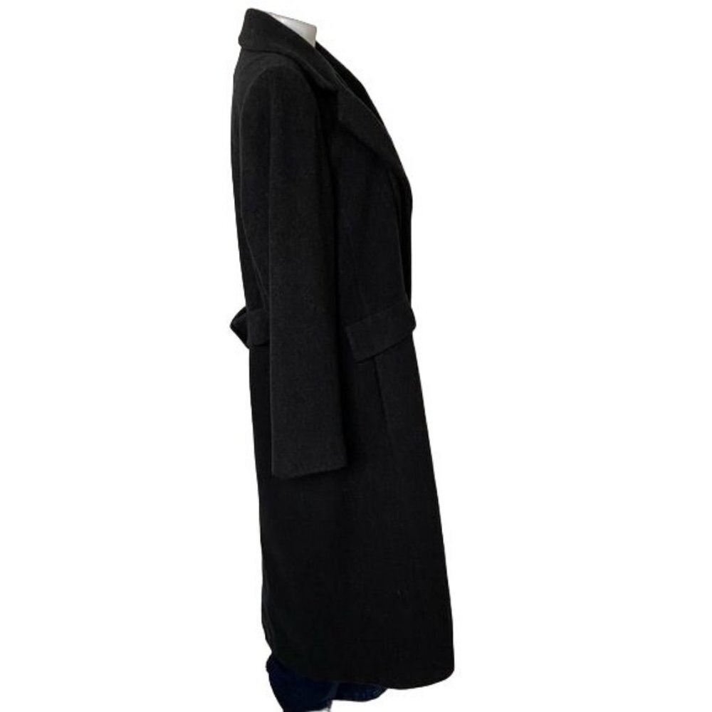 Vintage Forecaster of Boston Full Length Dark Charcoal Wool Cashmere Woman's Coa - Picture 7 of 14